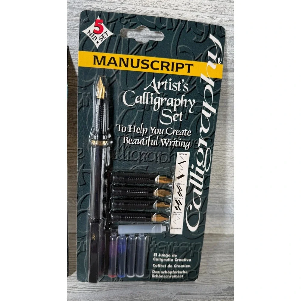 Sheaffer Calligraphy Kit Speedball Manuscript Sets Ink Nibs Pens Lot Artist New